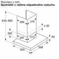 BOSCH DWB67DN60 Nástenný odsávač pár 60 cm