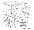 BOSCH HBG7541B1 vstavaná rúra