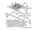 BOSCH PNP6B6B90 plynová varná doska - čierna