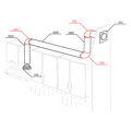 PRÍSLUŠENSTVO PVC koleno vzduchové 125mm 90°