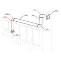 PRÍSLUŠENSTVO PVC 125 mm vzduchová rúra 1m
