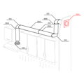 PRÍSLUŠENSTVO PVC spätná klapka 150mm s prírubou