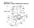 SIEMENS LC87KFN60  Nástenný odsávač pár 80 cm