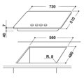WHIRLPOOL GMWL 728/IXL Plynová varná doska