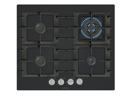 SIEMENS EN6B6HK40 Plynová varná doska 60 cm tvrdené sklo, čierna