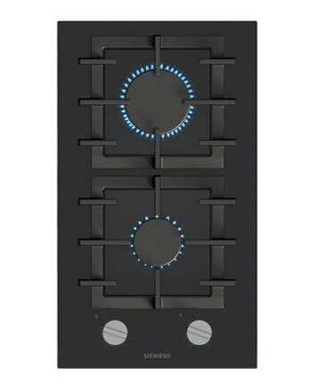 SIEMENS ER3A6BI40 Domino plynová varná doska 30 cm sklokeramika, čierna