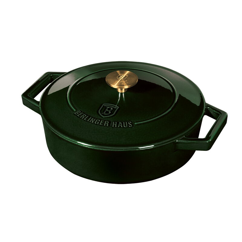 BERLINGERHAUS BH/6504 plytký hrniec s pokrievkou 26cm, liatina