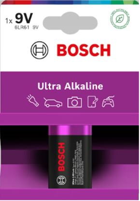 BOSCH 6LR61UA1B/00 Ultra Alkaline 9V