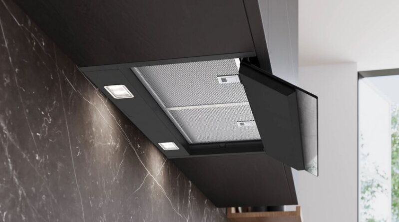 SIEMENS LJ67BDP60 Zabudovateľný odsávač pár 60 cm čierne sklo, čierna, matná